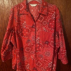 Cute red bandana shirt
